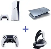 PS5 Console (Slim) Ultimate Bundle + Silver Cover