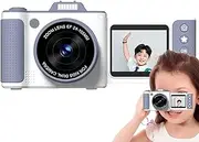 Nuyhadds Digital Camera for Kids | HD Camera with Two Point Screen Flip Cover Design | Outdoor Educational Toys for Backyard Play and Parties