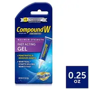 Compound W Maximum Strength Fast Acting Gel Wart Remover, 0.25 Oz