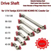 1PC Stainless Steel Drive Shaft for 1/14 Tamiya SCX10 D90 RC4WD RC Crawler Car