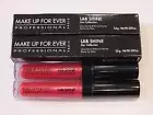 2 MAKE UP FOR EVER LAB SHINE GEL SHIMMER LIP GLOSS #S16 - FULL SIZE - NIB
