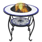 Mosaic Fire Pit Bowl BBQ Outdoor Heater Garden Camping Ceramic Firepit Fireplace