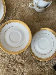 vintage noritake fine china majestic gold cups saucer and sugar pot NEW full 8pc