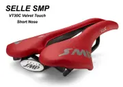 SELLE SMP VT30C Velvet Touch Bicycle Saddle ShortNose Stainless Steel Rail Red