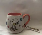 Snoopy Flowers Hearts Coffee Mug: Peanuts 20oz Cup, Mother’s, Spring/Valentines