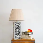 Zohi Interiors Bone Inlay Square Shape Lamp Base