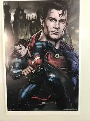 Color Super man James Raiz Poster Alamo City Comic “ Henry Cavill “