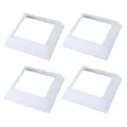 Simple Fit Plastic Post Wrap 4Inch White Skirt for Porch Deck Support (4Pack)