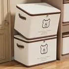 Non-woven Fabric Closet Clothes Storage Bins Locked Storage Box Blanket