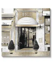 Chic Fashion Glam Storefront Canvas Wall Art by Madeline Blake