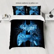 v2476 Bed Sheets pieces of down printed duvet cover set with game controller pattern ( duvet cover+ pillowcases, without core), soft bedding 3-Piece