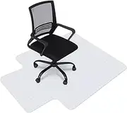 Provecta Office Chair Mat for Carpet,PVC Carpet Protector Chair Mat 120 x 90cm with Grippers for Office/Gaming Chairs