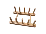 10 Peg Wooden Reborn Baby Drying Rack Stand for Limbs
