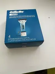 Gillette Treo 4 Ct Disposable Razor with Shave Gel Caregiver