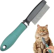 Flea Comb For Dogs - Professional Dog Grooming Comb,Ergonomic Multifunctional Pet Brushes For Long-Haired Breeds Puppy Daily Brushing Routine Grooming