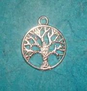 Pendant Tree Charm Tree Of Life Charm Nature Charm Bird Family Tree Charm