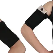 Cellphone Keys Earphone Cards Armband Wristband for Trekking Walking Skating Riding Cycling Gardening Dancing Yoga Compatible with iPhone 6 6S 7 8 X XR XS 11 12 for Small Arm Women Men - Black/Small