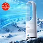 Bladeless Tower Fan 90° Oscillating Pedestal Remote Quiet Powerful 8-in-1 8H Tim