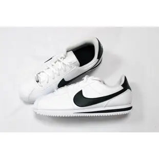 IMPACT Nike Cortez leather Basic SL Gs 阿甘 白 黑 鐵牌 904764-102