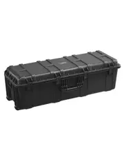 5.5 Cu.ft Weatherproof Hard Case with 3 Handles Large Capacity Case Black