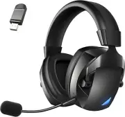 Gaming Headset Wireless,Wireless Headset with Microphone,Lossless Audio Over Ea