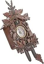 MUELODSIC Creative Wooden Cuckoo Wall Clock Stylish Bedroom and Living Room Decor Unique Pendulum Design No Battery Required for Home Decoration