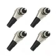 Right Angle 90 Degree XLR 4 Pin Female Connector for ARRI Monitor DSLR Rig