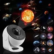 Galaxy Star Planetarium Projector With 13 HD Film Discs, Space Lamp With Moon, Solar System, Nebula, Night Sky, Auto Off Timer, Adjustable 360° Projection