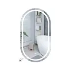 Emitto LED Wall Mirror Oval Anti-fog Bathroom Mirrors Makeup Light 60x100cm