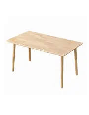 [Furb] Wooden Rectangle Kitchen Dining Table in Natural