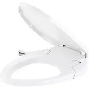 KOHLER Bidet Seat 3.08"x17.0" Purewash M300 Non-Electric W/ Handles Chrome/White