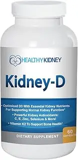 Renal D+ Kidney Supplement. Vitamin D Optimized for Kidney Support. Vitamin D3 and 7 Kidney Vitamins and Nutrients Designed for Kidney Health and More. A Kidney Supplement for Kidney Health!