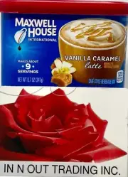 Maxwell House International Vanilla Caramel Latte 8.7 oz~11/2025