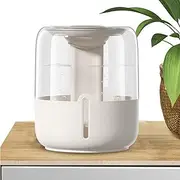 Bedroom Humidifier,6.8L Top Fill Humidifier with Night Light - USB Charging Bedroom Air Humidifier, Easy to Clean Humidifier, 2 Nozzles for Baby