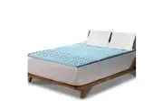 Queen Size Cool Gel Memory Foam Mattress Topper Bamboo Cover 5CM 7-Zone
