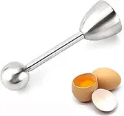 Stainless Steel Hard and Soft Boiled Eggs Set Shell Separator Egg Cracker Egg Topper Opener Cracker Tool Easy Egg Opener Breakfast Kitchen Tool Egg Cutter Topper for Hard Soft Boiled Eggs