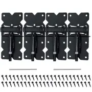 90 Degree Self Closing Gate Hinges, Heavy Duty Door Hinges Gate Hardware Kit ...