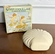 Vintage 1978 Crabtree & Evelyn Sea Shell Soap Jojoba Oil 3 oz NOS - Box Wear