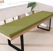 Outdoor Bench Cushion 180x50cm Thick Foam Seat Pad with Drawstring Garden Lounge Chair Dining Chair Balcony Patio Rectangular Deck Chair Mat for Bay Window Waterproof Comfortable