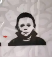 halloween michael myers Window Cling