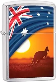 Zippo Flag and Landscape Kangaroo Zippo Flag and Landscape Kangaroo Lighter, Multi/Colour