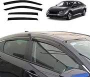 OAD4X4 Weathershields Compatible with Honda Civic 10th Sedan 2016-2021, Injection Weather Shields Window Visors Wind Deflectors Sun Rain Guard 4PCS Set
