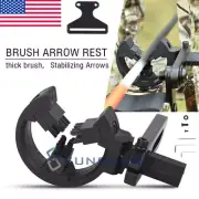 Bow Recurve Arrow Rest &Sight Compound Bow Hunting Right Left Hand Capture Brush