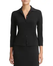 Vince Three Quarter Sleeve Button Up Shirt