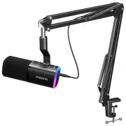 Dynamic Gaming Microphone with Software: USB XLR Podcast Computer Microphone