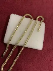 18 Inches 10 Kt Yellow Gold Franko Chain 3mm Lobster Lock Not Scrap