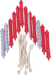 CALLARON 12pcs Nonslip Hairdressing Curling Rods Cold Wave Perm Rods for DIY Hair Styling Versatile Curling Styles Safe for Home Salon Use