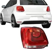 Taillights Compatible With VW Polo 6R 2009 2010 2011 2012 2013 2014 Brake Rear Tail Lights Assembly No Bulbs Car Accessories 12V(Left)