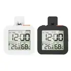 LCD Digital Clock with Alarm Thermometer Hygrometer Wall Clock Waterproof Hot S2