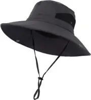 Sun Hat Wide-Brim Foldable Adjustable Bucket Waterproof Breathable Cooling Mesh